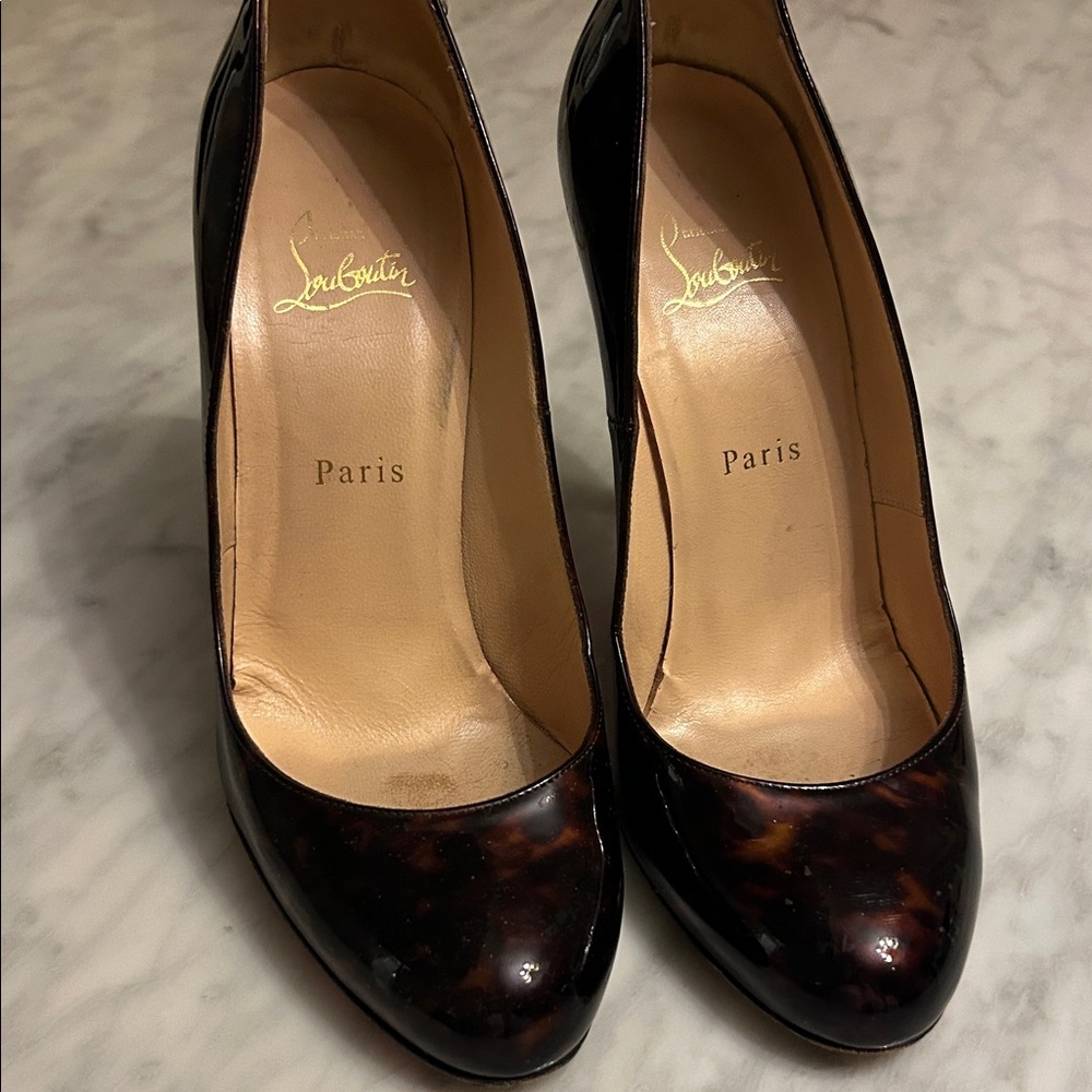 Christian Louboutin Women's Tortoise Print Pumps